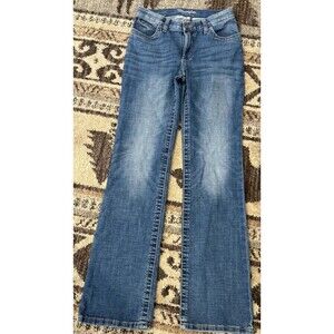 NWT WOMEN'S WRANGLER ULTIMATE RIDING JEAN WILLOW MID-RISE BOOTCUT 5 X 34 Cowgirl